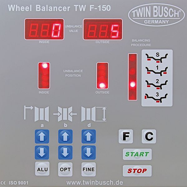 Twin Busch Reifenwuchtmaschine, TWF-150