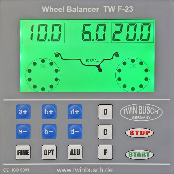 Twin Busch Reifenwuchtmaschine automatisch, TWF-23